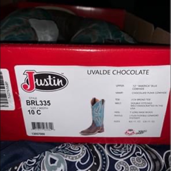 Women’s Justin Boots size 10C - Picture 4 of 4